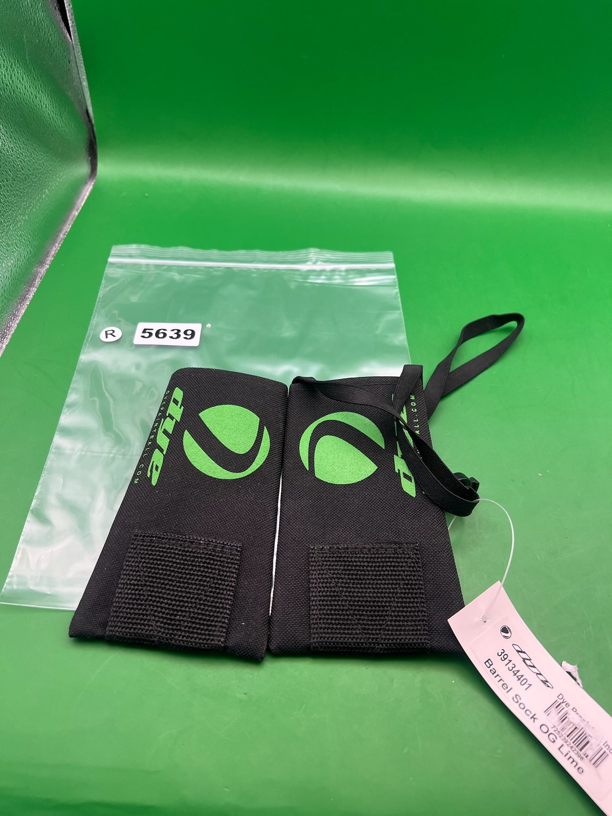 Dye Barrel Sock Black Green X2