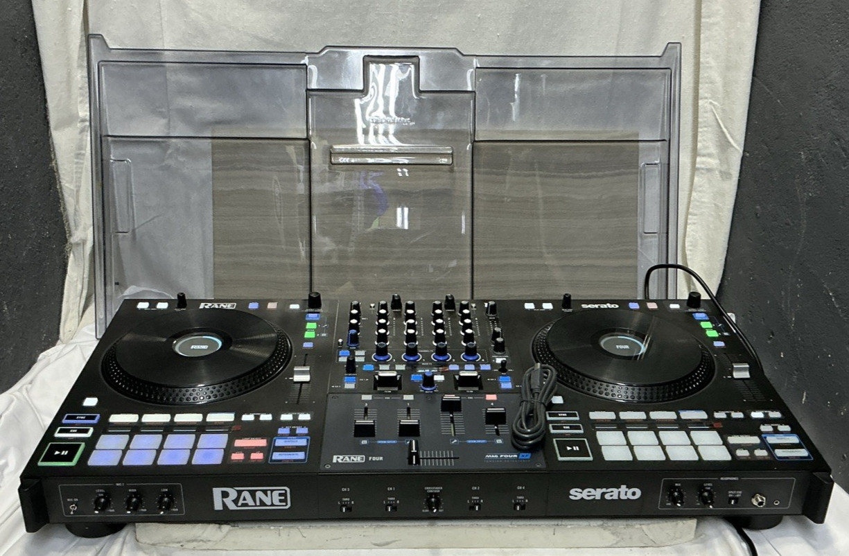 RANE FOUR Professional Serato DJ Pro 4-Channel Stems USB Controller Mixer Tested