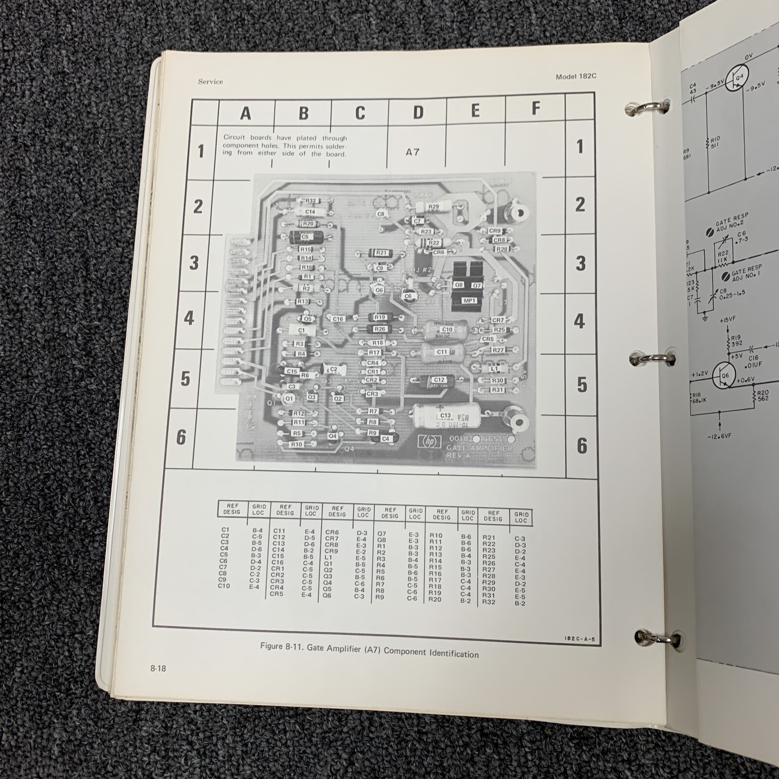 HP 182C Oscilloscope ~ Operating and Servicing Manual