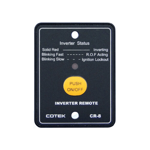 Cotek CR-8 Remote with 25ft Cable for SD, SP, SC, and SL Series Inverters