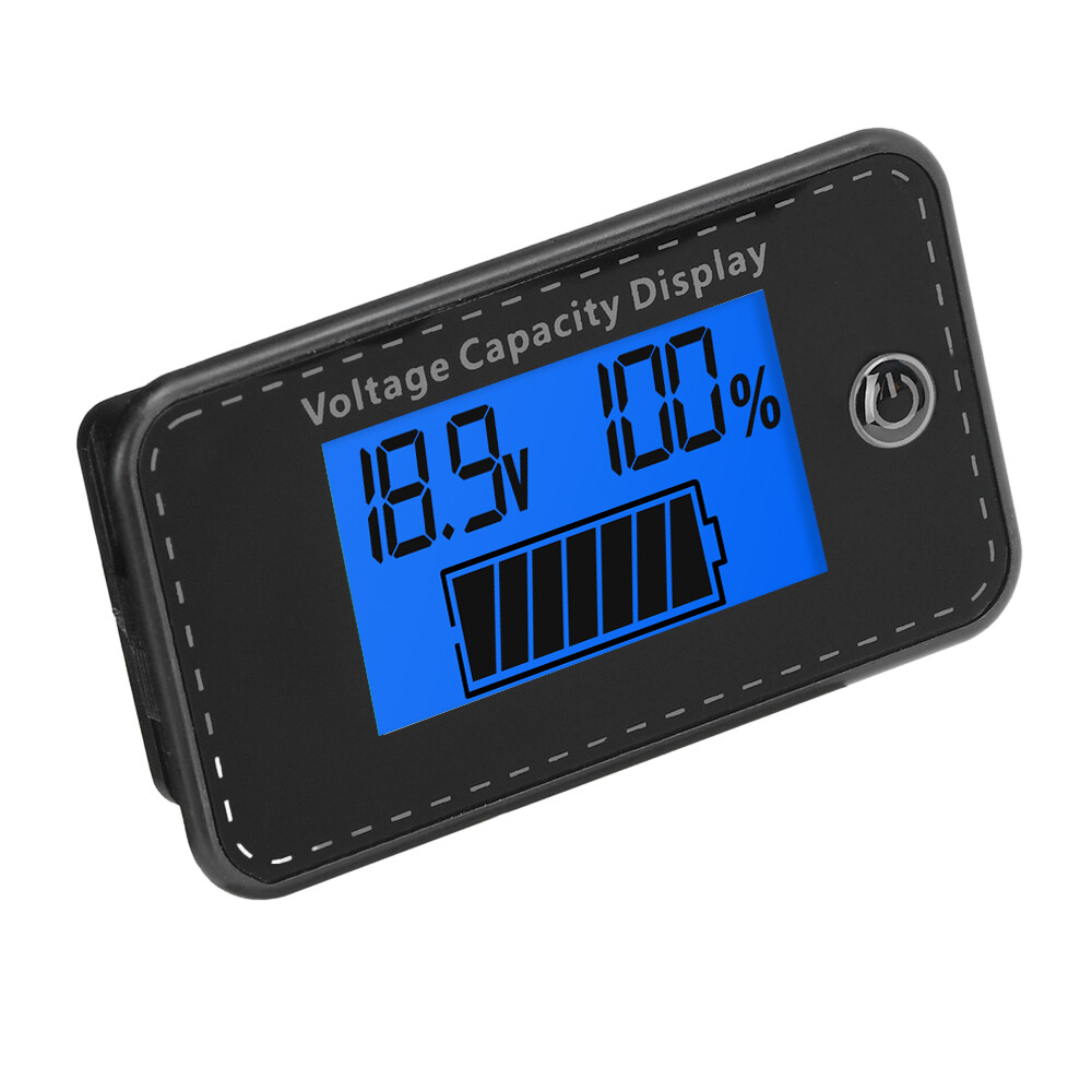LCD Digital Battery Capacity Indicator DC 5-100V Voltmeter Voltage Meter Gauge