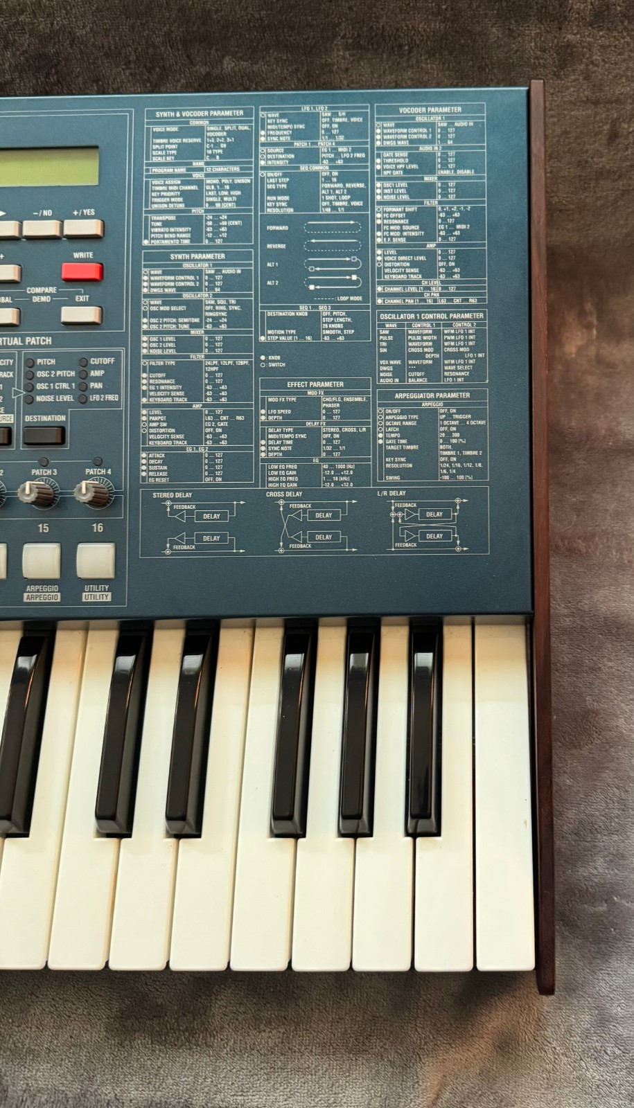 KORG MS2000 Virtual Analog Modeling Synthesizer with Original Power Supply