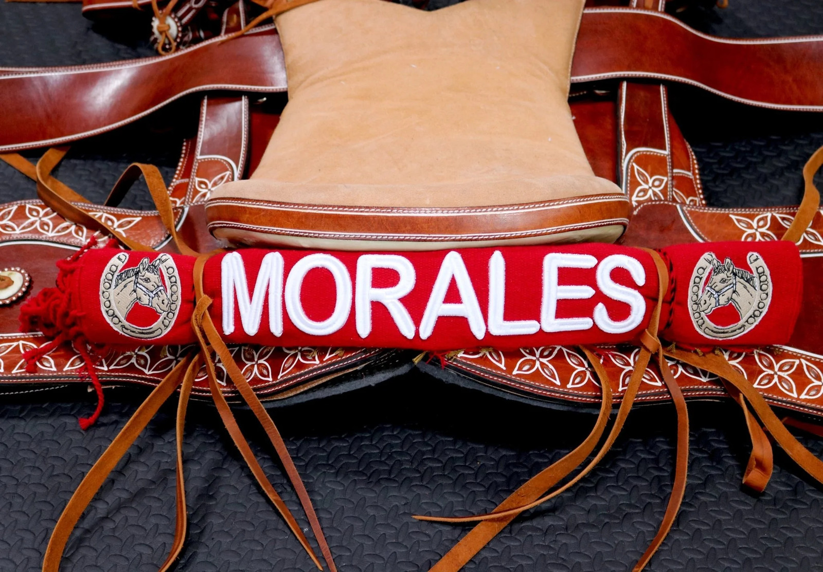 Morales Red Charro Saddle Sarape