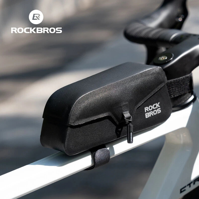 ROCKBROS Bike Top Tube Bag Fully Waterproof Bicycle Frame Bag Magnetic Closure