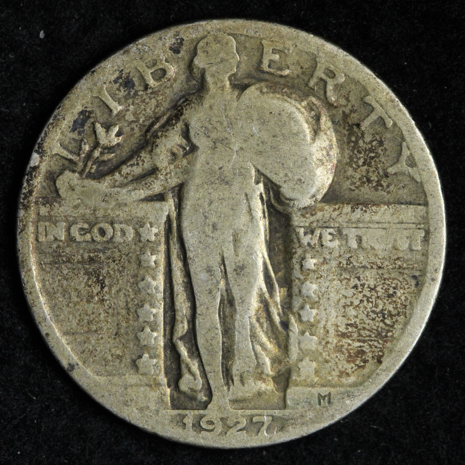 1927 Standing Liberty Silver Quarter E312 QM