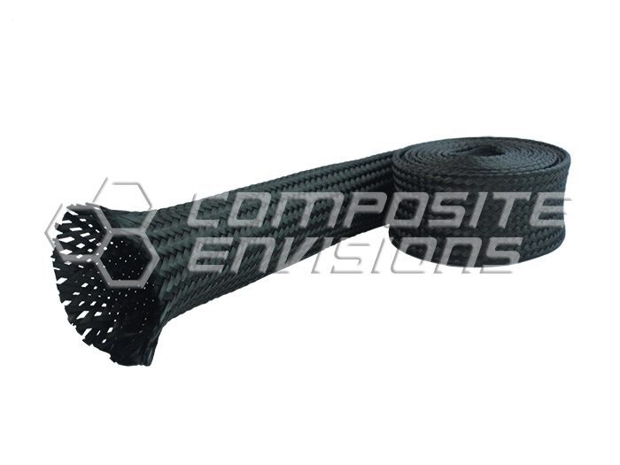Carbon Fiber Cloth Fabric Sleeve 3k Aerospace - 3" Diameter