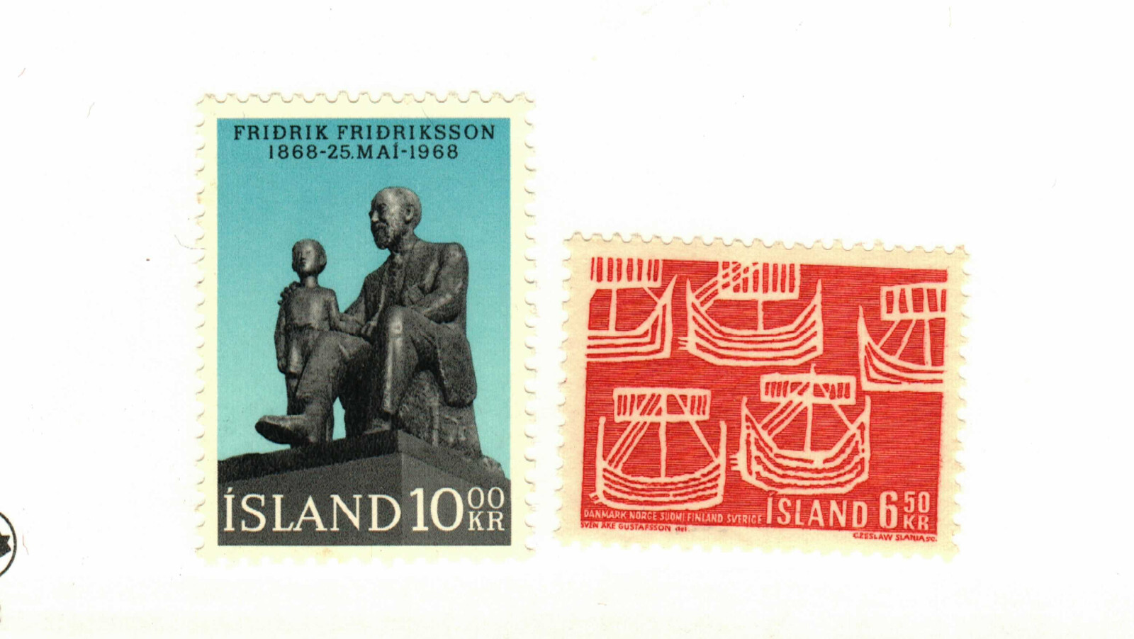 Iceland #399, 404 MNH ships