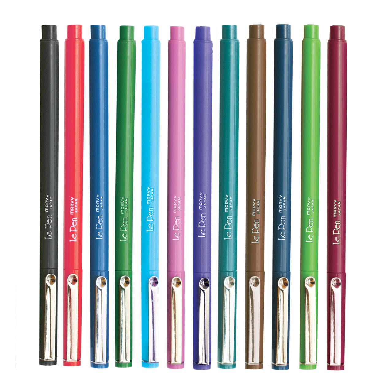 4300 Marvy LePen Marker, Micro Fine Plastic, Set of 12 Colors, Choose Quantity