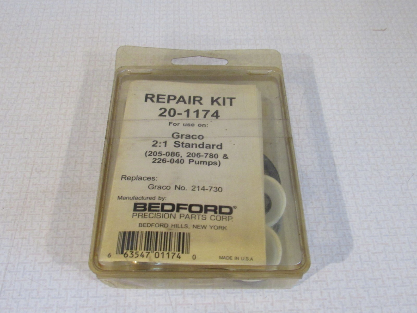 Bedford 20-1174 Repair Kit Rebuild Seals Sprayer Graco 214-730 214730
