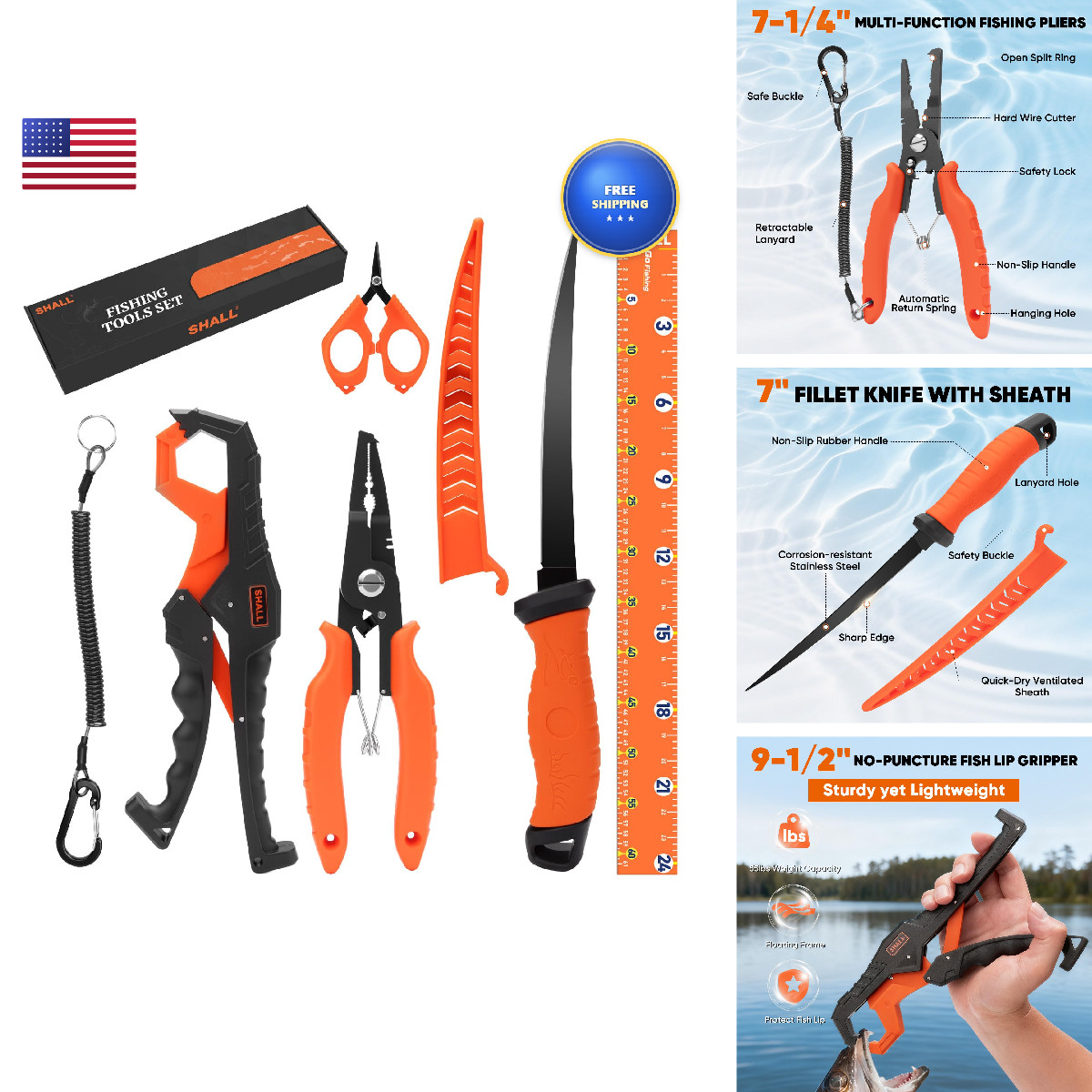 Shall Fishing Tool Kit Corrosion Resistant Fishing Gear And Equipment - Fishing