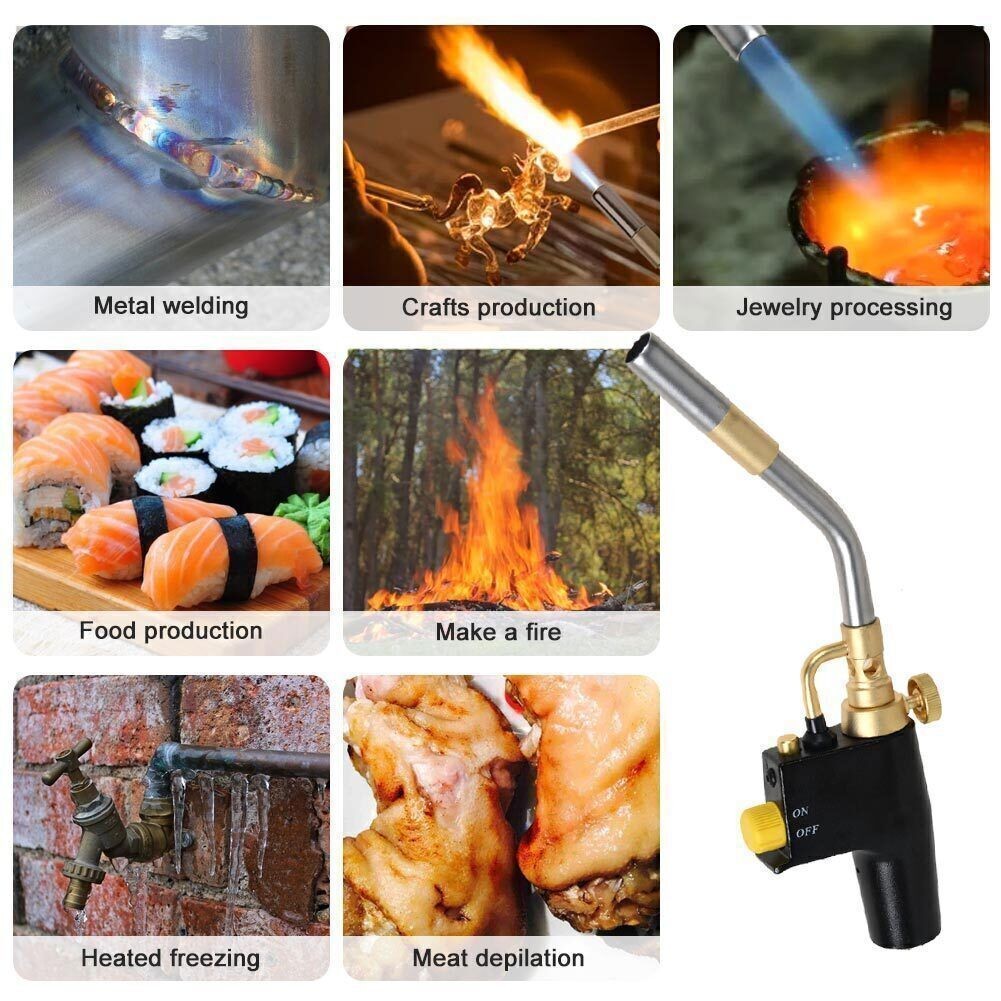 Mapp Propane Torch Head TS8000 Trigger Start Welding Brazing Torch Welding Flame