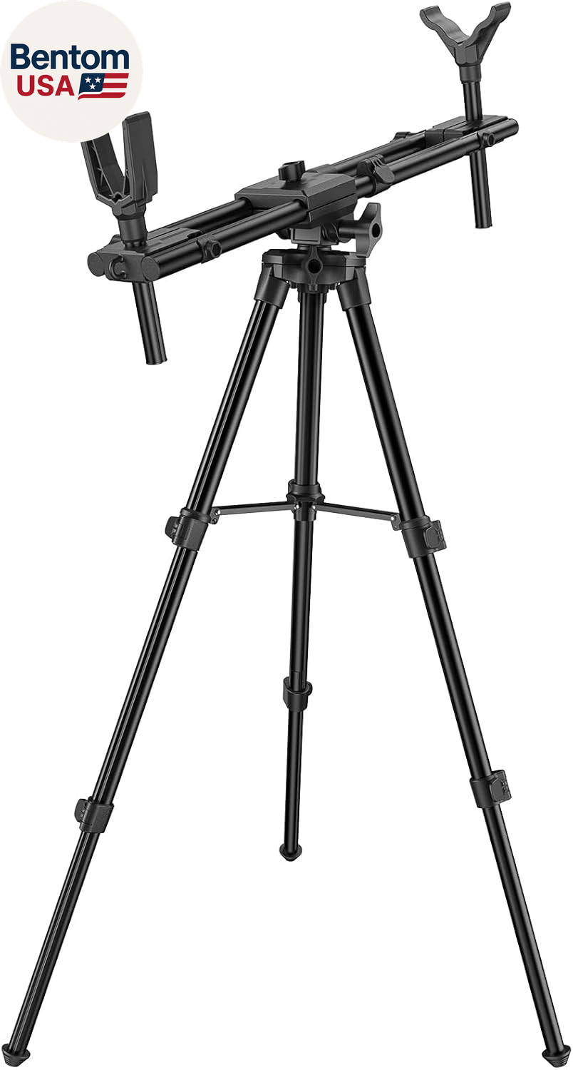 Hunting Rests, Shooting Tripod with Dual Frame, Flexible Orientation, Adjustable