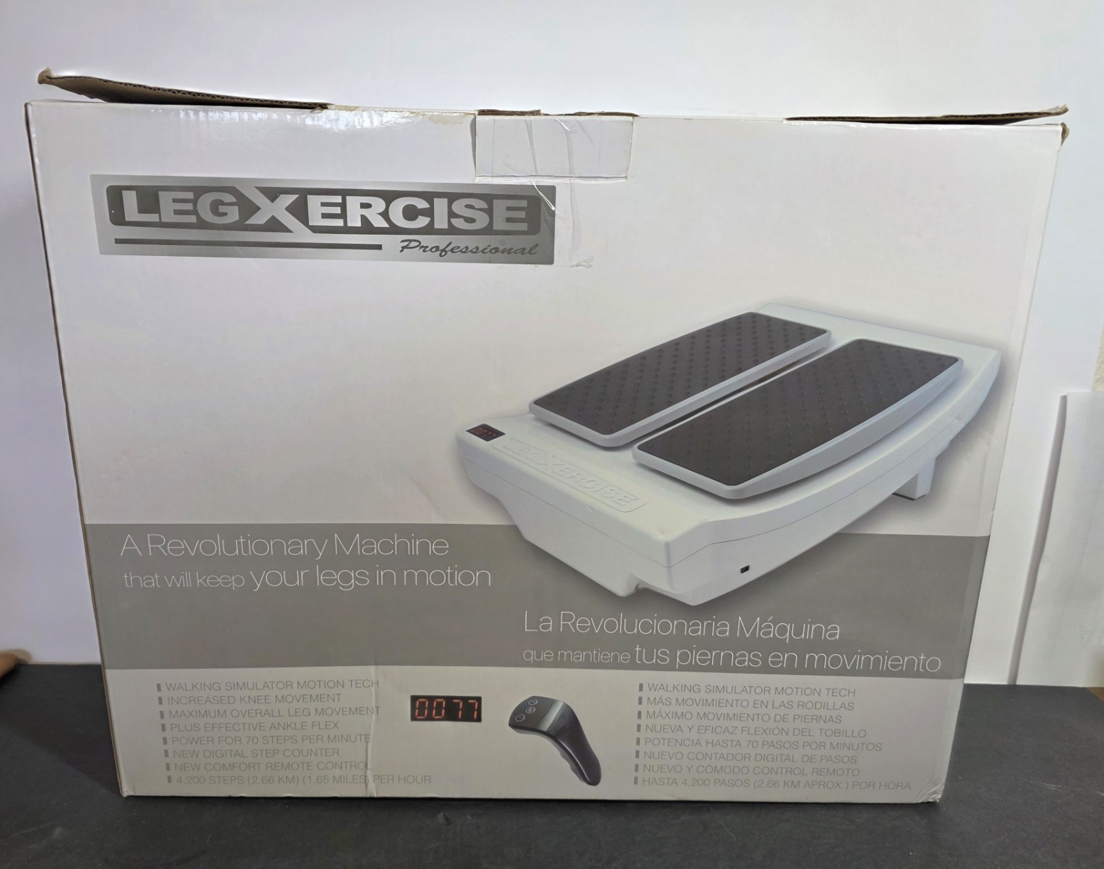 LegXercise Professional LEGX-012 Motorized Leg Exercise Machine W/ Remote TESTED