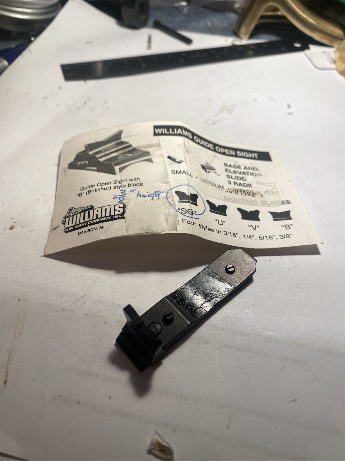 (NEW) Traditions, CVA, Jukar, Williams Primitive Rear Sight (NEW)