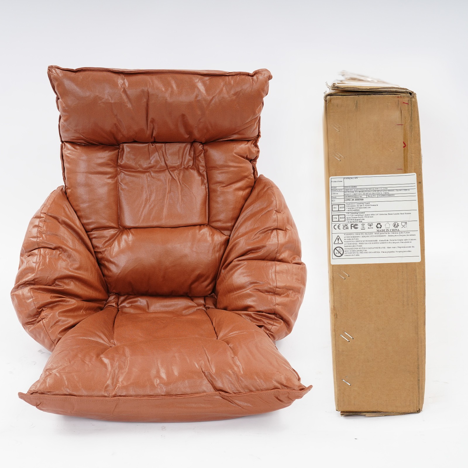 Adjustable 90°-180° Lazy Sofa Chair With Armrest Floor Standing Rest Stool Home