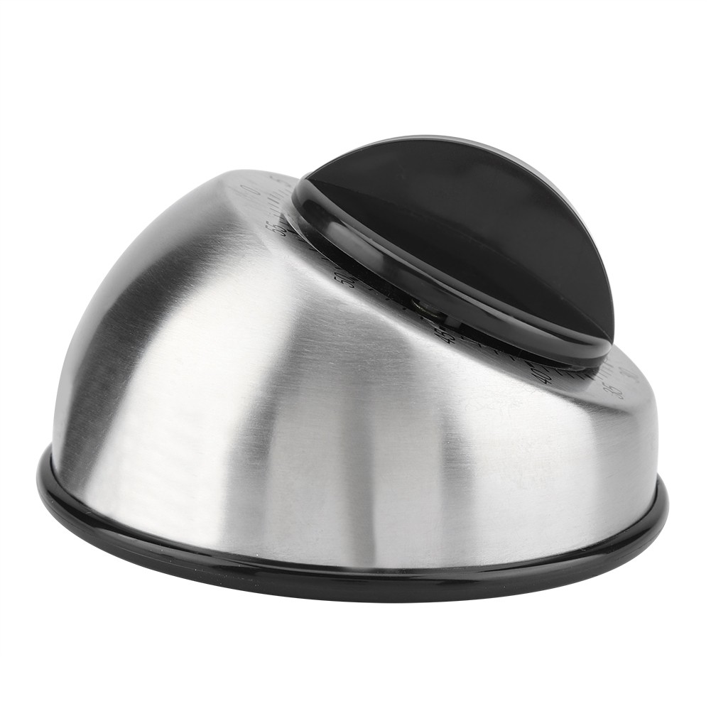 60 Minute Stainless Steel Kitchen Timer Mechanical Wind Up Timer For Kitchen Off