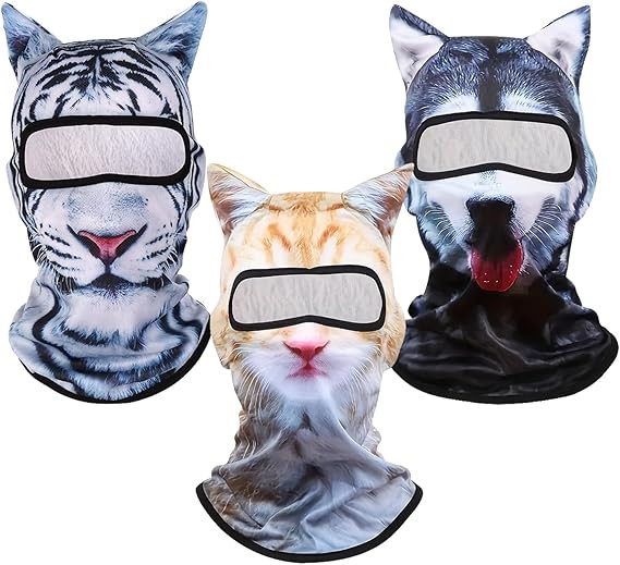 3D Cat Ski Balaclava Sheisty Face Mask with Ears Cute Animal Ski Mask for Party