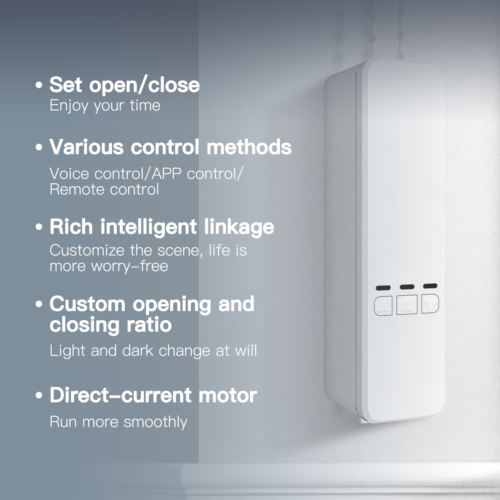 MOES WiFi Smart Chain Blinds Motor Roller Shade Controller Tuya Alexa Google