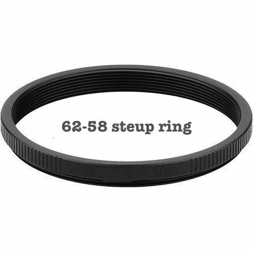 62-58 adapter ring to use 58mm lenses on 62mm thread lens