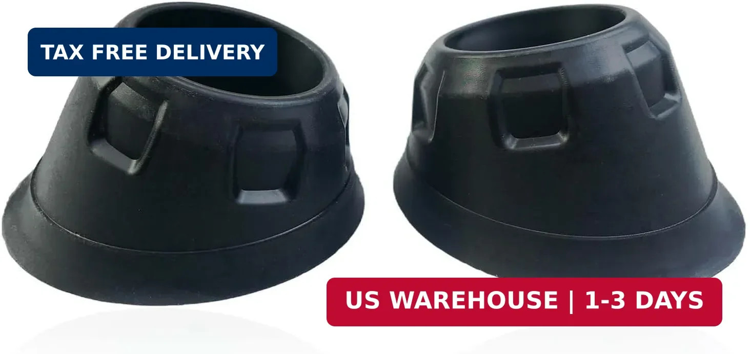 2 Pcs Rear Cargo Door Bumper Stop Cover Fit for Transit 150 250 350 350HD 2015-2