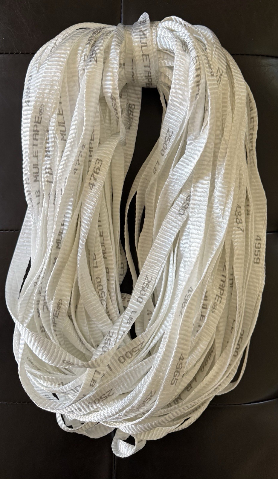 3/4” x 200ft 2500lb Tensile Mule Tape, Pull Tape, Flat Rope/Webbing, Pull Line