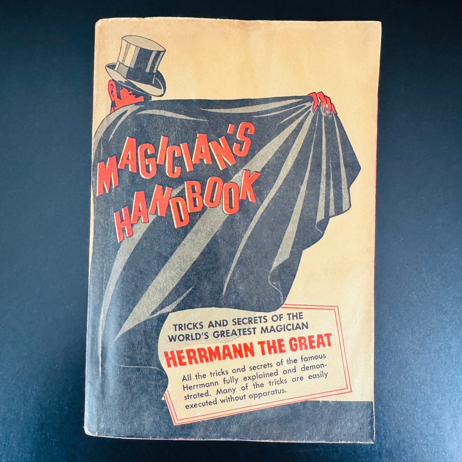 Magician's Handbook "Herrmann The Great" by H.J. Burlingame  1942