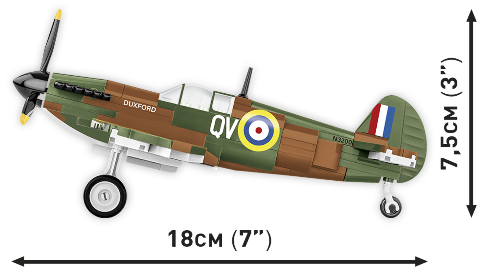 COBI Spitfire Mk I N3200 Imperial War Museum Model Set 5868