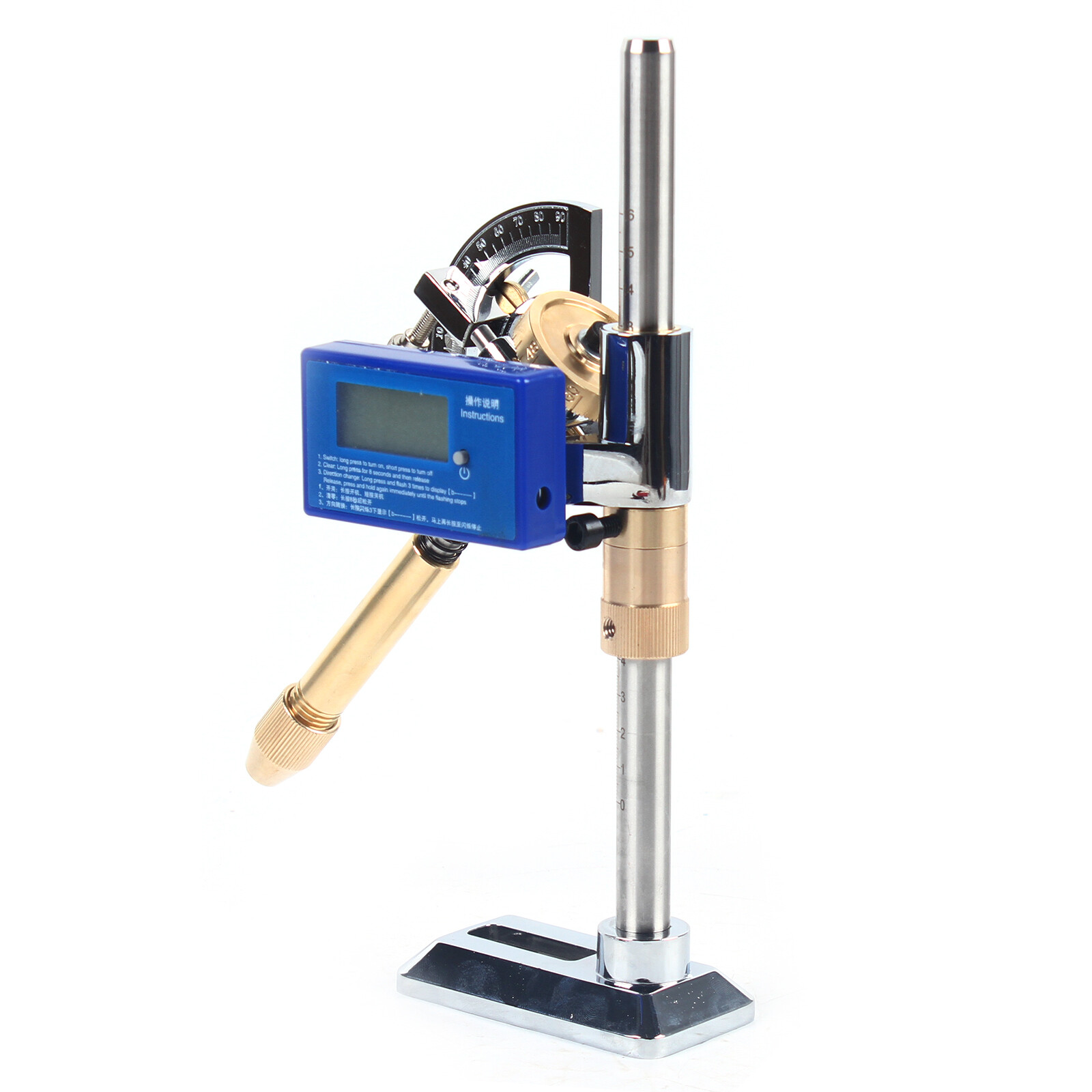 Handle Digital Display Angle Manipulator Gem Faceting Machine Angle Polishing