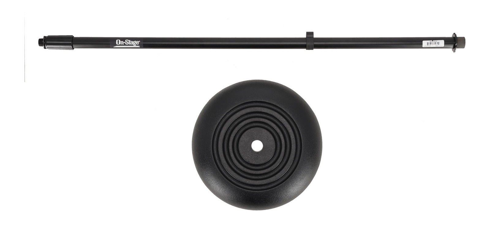 On-Stage MS7201B Round-Base Adjustable Microphone Mic Stand