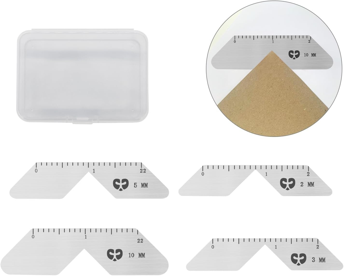 Bookbinding Kit and Corner Miter Tool for Album Making.Contains 4 Different Beve