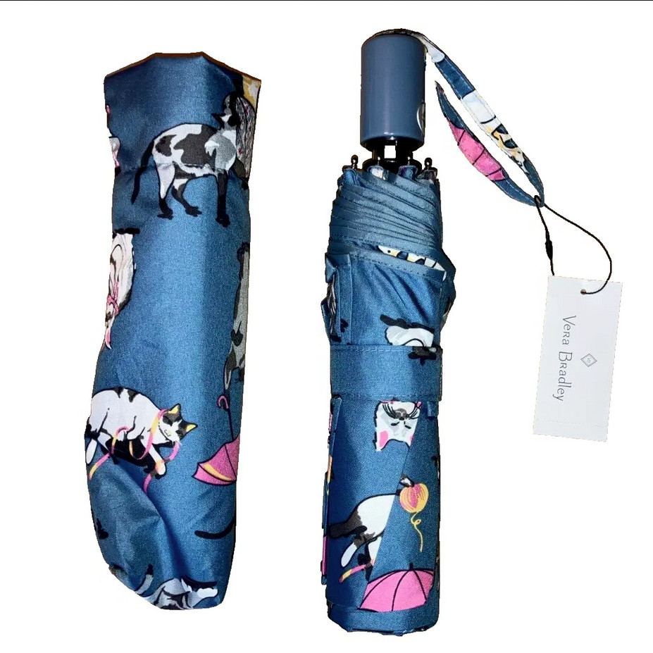 CAT'S MEOW Umbrella Auto Open Close NWT Vera Bradley