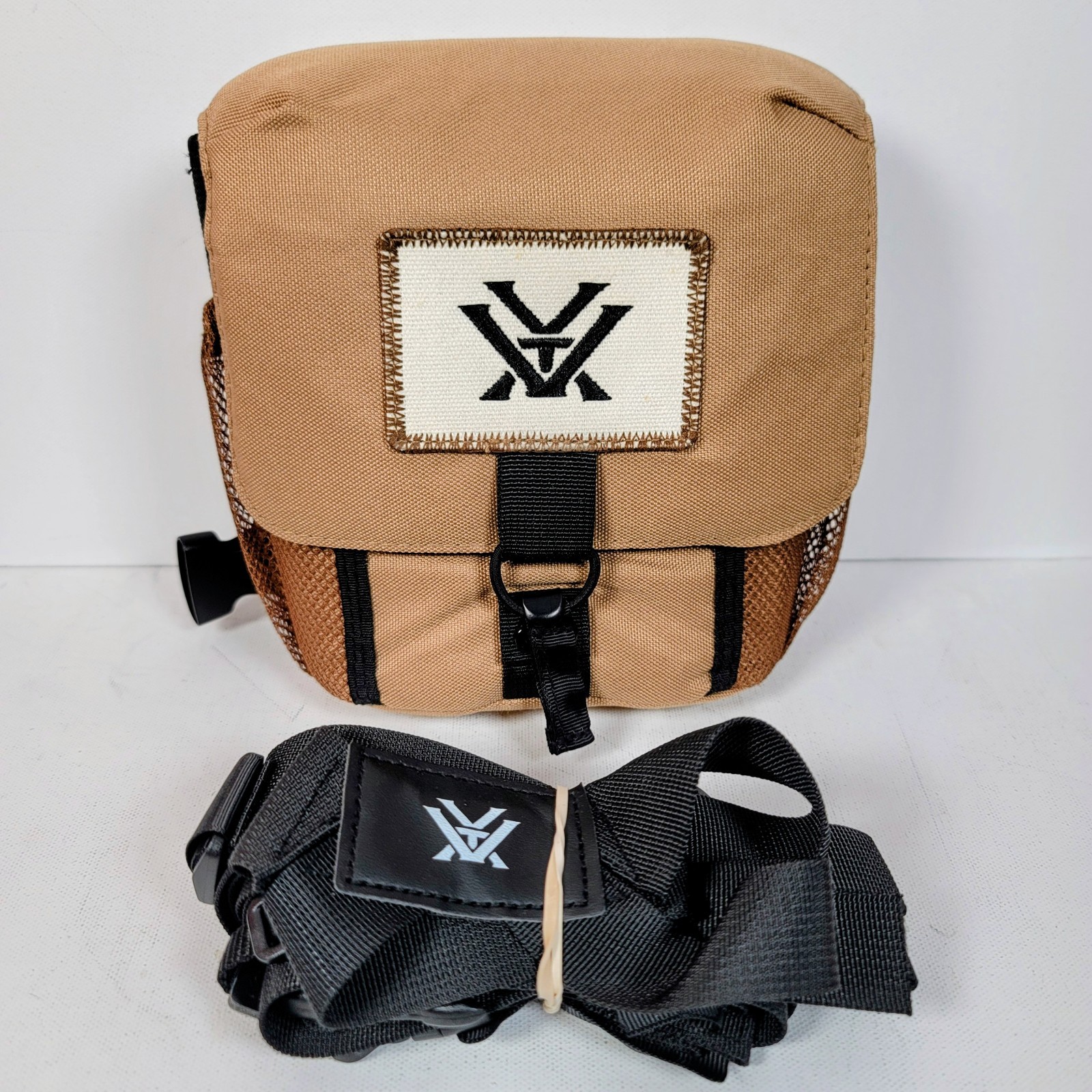 Vortex Glasspak Binocular Harness Bag Case Coyote Brown EUC FREE SHIPPING