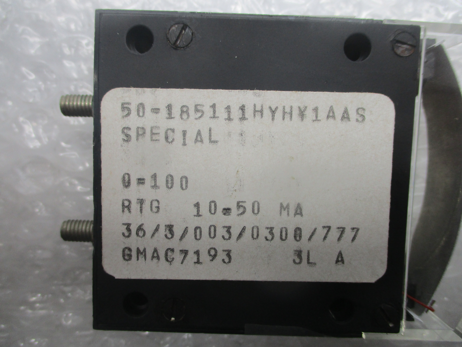 GENERAL ELECTRIC 50-185111HYHY1AAS METER 0-100 (AS PICTURED) NSNP