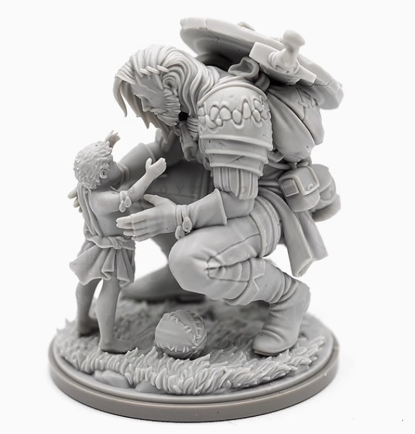 █  Father & Son Kingdom Death 30mm(Base) Unbuild Unpainted WH537