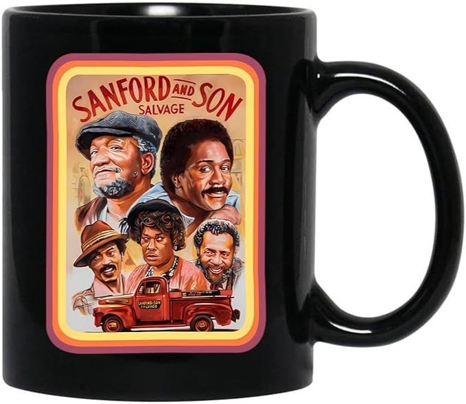 Sanford and Son Black Coffee Mug 11oz Funny TV Show Gift Cup