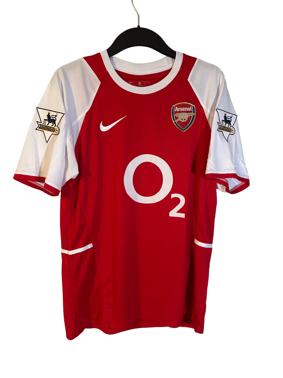 Arsenal HENRY 14 2003-04 Home Soccer Jersey Nike Football Soccer Shirt Badge Kit