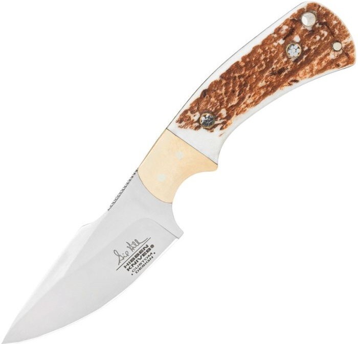 Hibben Diamondback Fixed Knife 3.63" 7Cr17MoV Steel Full Tang Blade Stag Handle