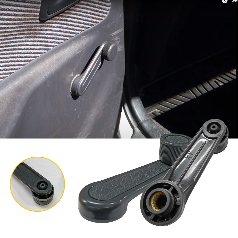 Pair Gray Door Window Crank Handles For 95-2004 Toyota Tacoma Inner Left & Right