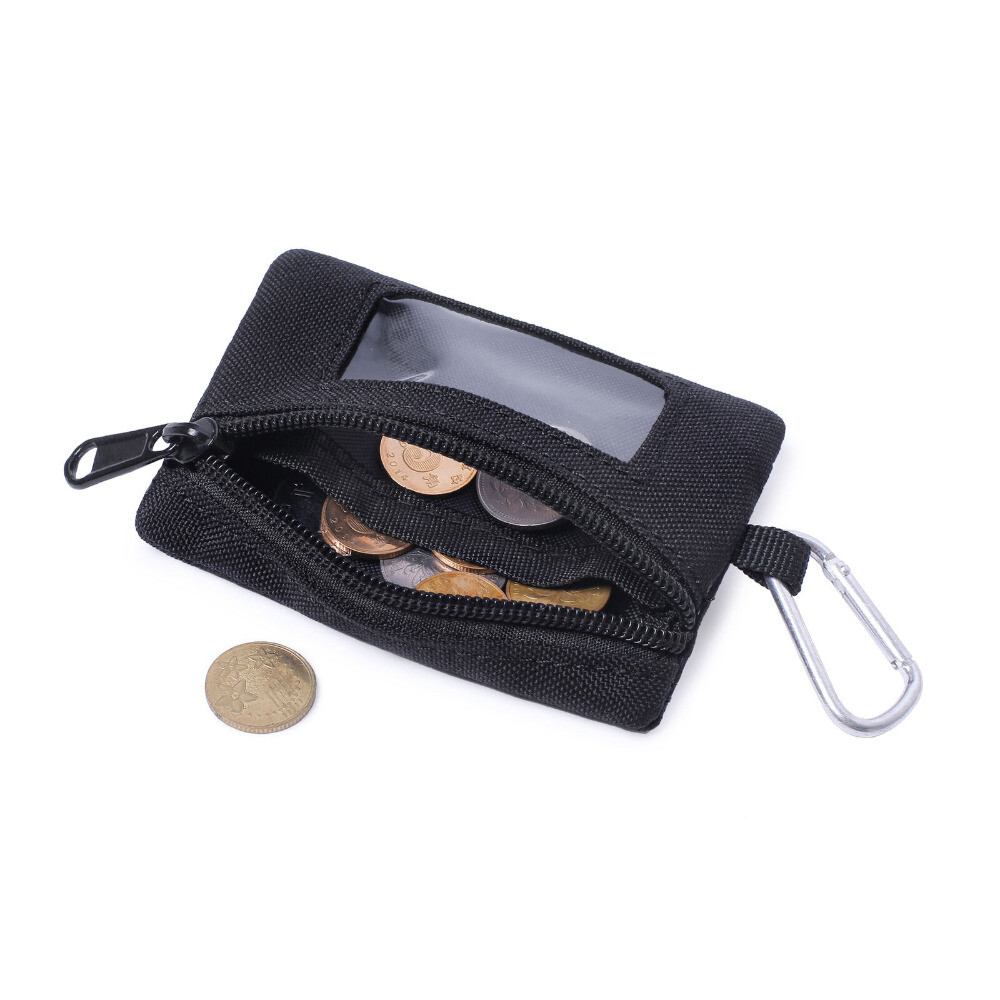 Tactical EDC Pouch Wallet Men Small Coin Purses Pouch Bag Keychain Zipper Pocket