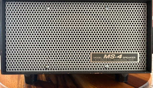 DRAKE MS-4 SPEAKER w/ AC-4 Power Supply- Includes Cables - Tested and Works.
