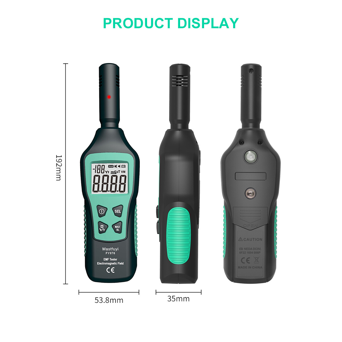 LCD Digital EMF Meter Electromagnetic Radiation Detector High Precision F8H0