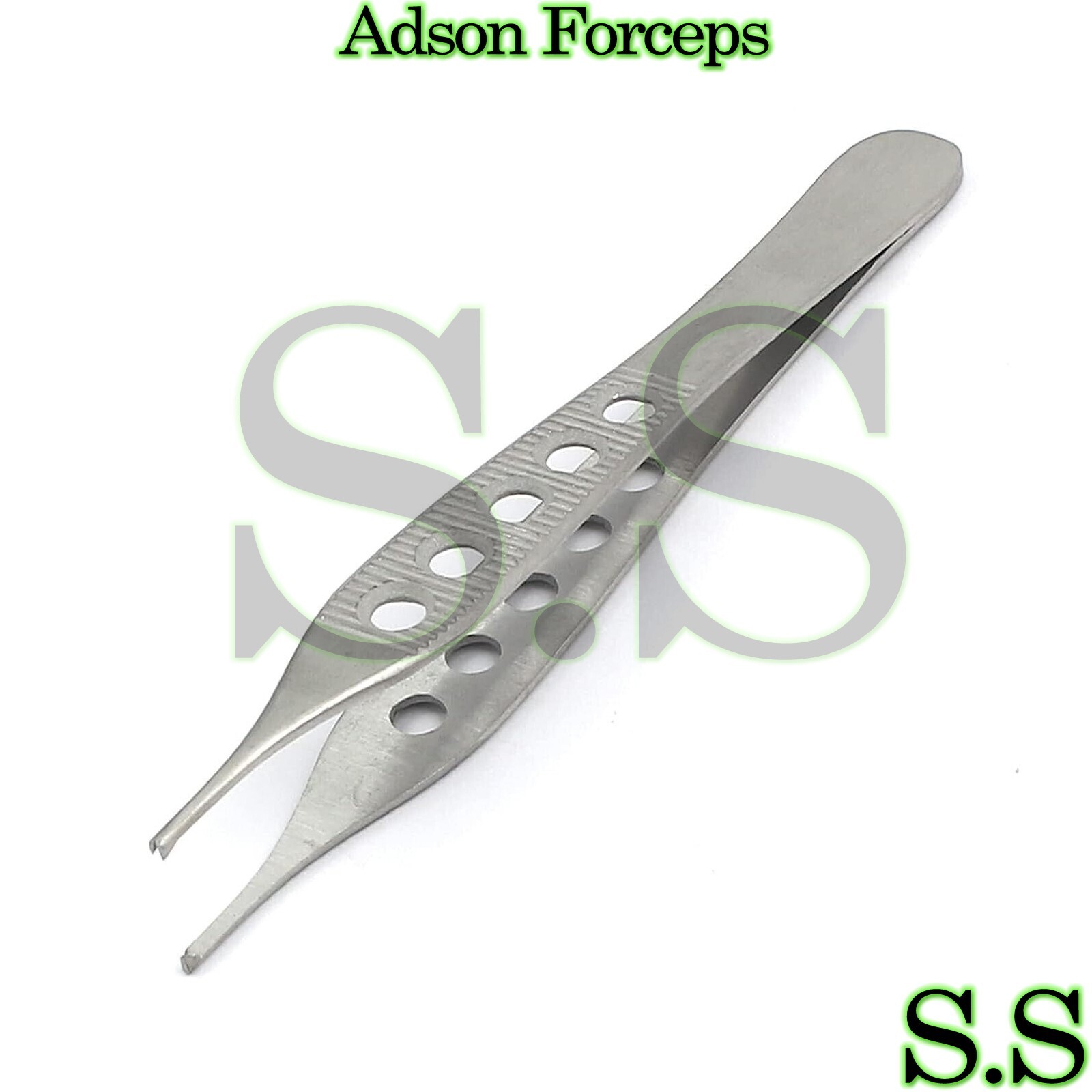 ADSON MICRO PLASTIC SURGERY FORCEPS 1x2 INSTRUMENTS W/ FENESTRATED HANDLE
