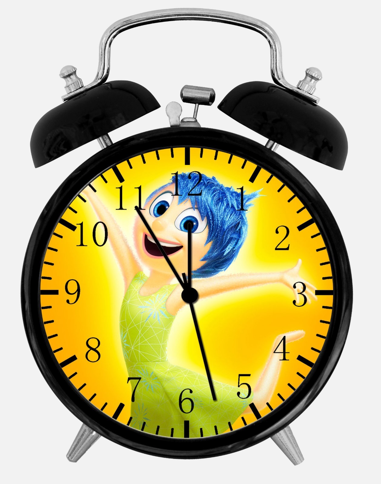 Disney Inside Out Alarm Desk Clock 3.75" Home or Office Decor E137 Nice For Gift