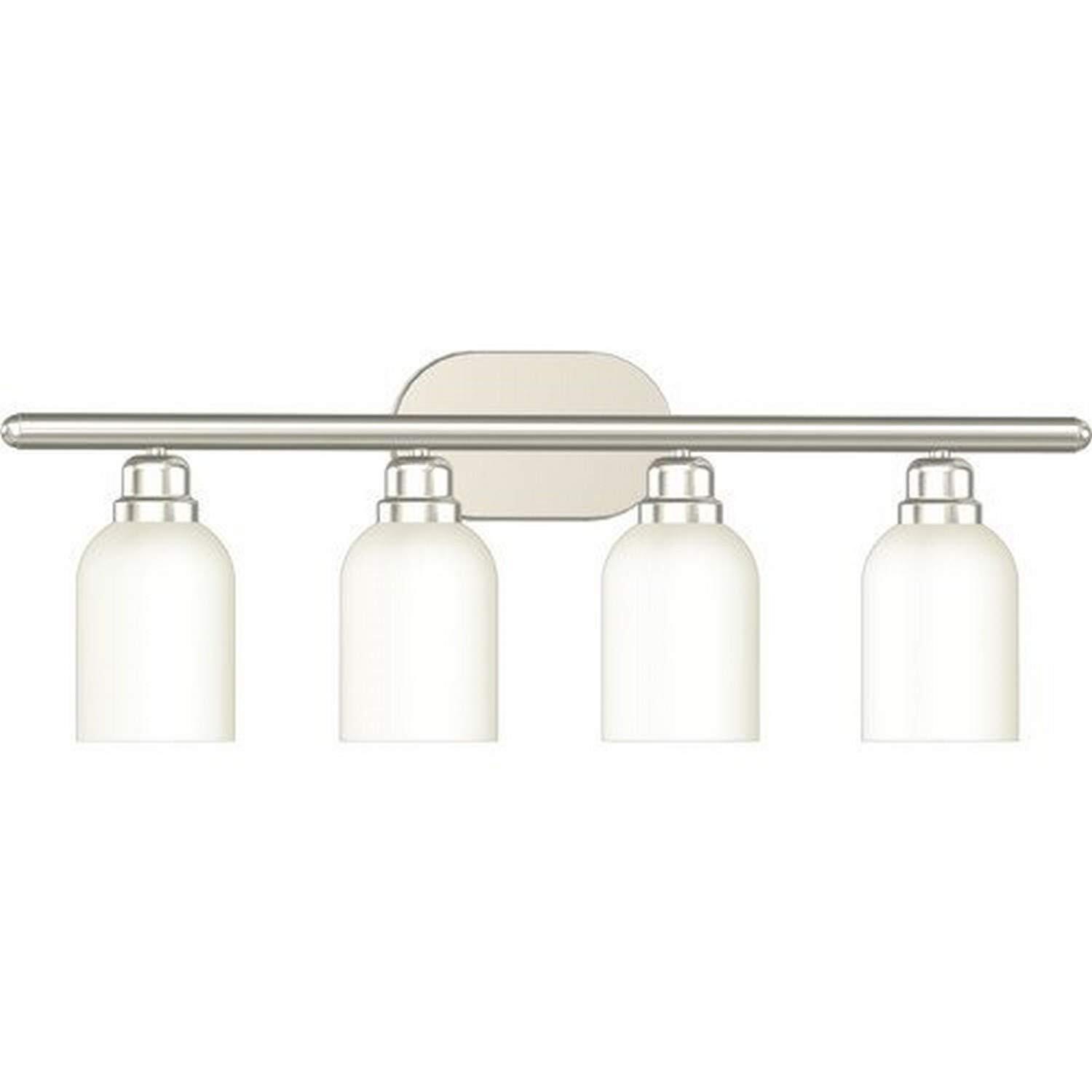 Monument 2479608 4-Head Vanity Lighting with Frosted Opal Glass