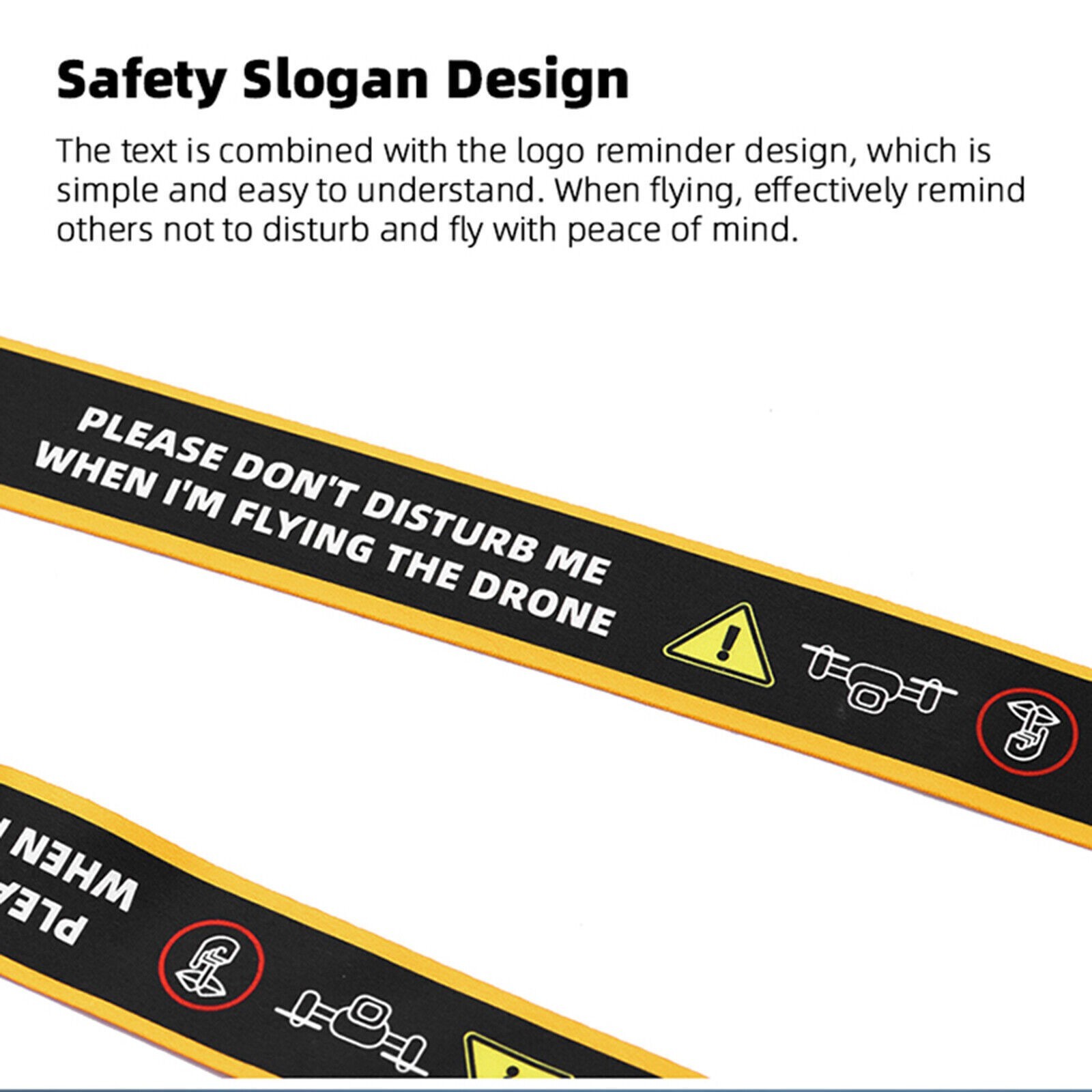 Widen Lanyard Strap Warning Sign Shoulder Sling for Mini 3 Pro Remote Control