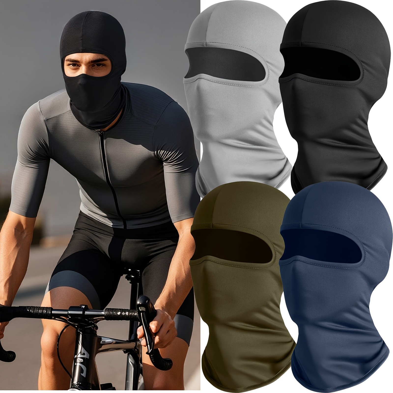 Balaclava Full Face Mask UV Protection Ski Sun Hood Tactical Masks for Men Women
