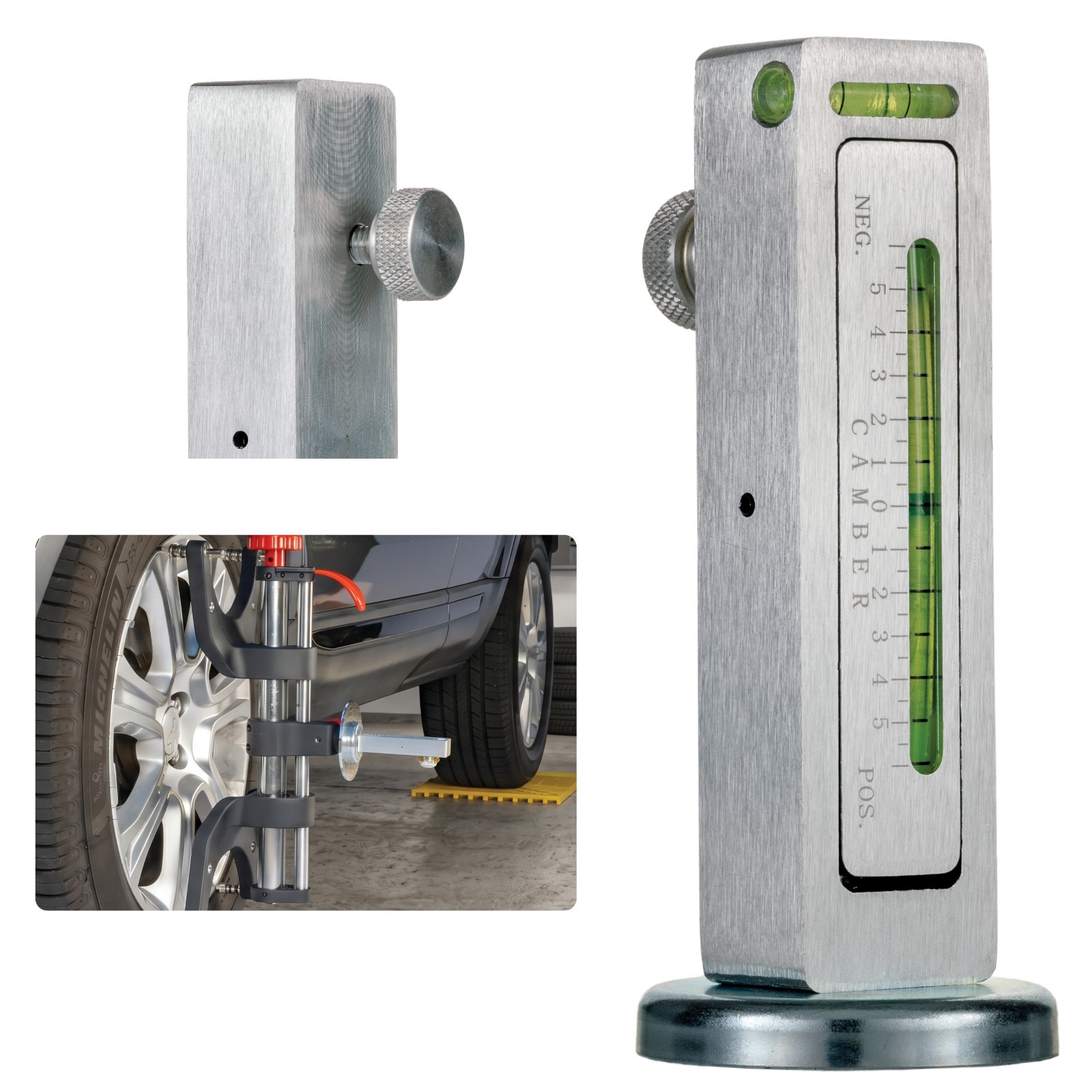 AutoSolo Camber Caster Gauge, +6 to -6 Degree Range, Magnetic Head [GAUGE ONLY]