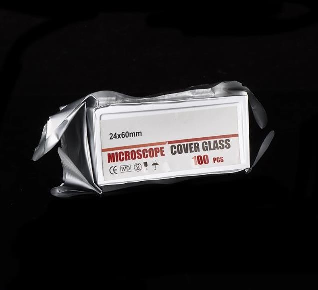 Microscope Slide Cover Slips 1 Boxes of 100 24mm x 60mm Square Cover Glasses