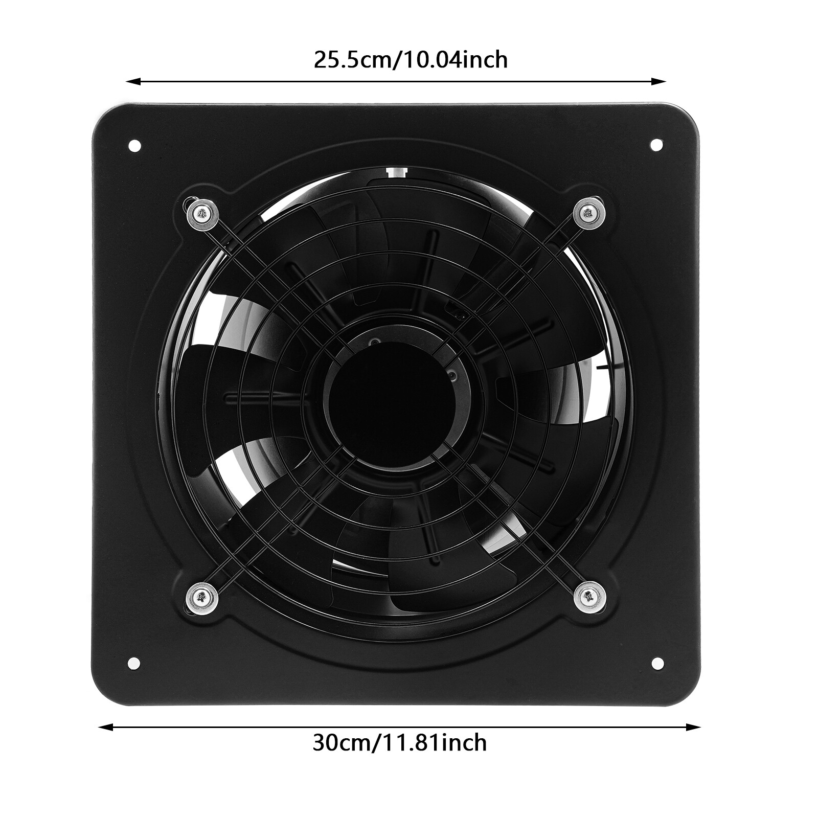 10 Inch Exhaust Fan Wall-mounted Ventilation Fan Exhaust Fan 1260m³/h/741CFM