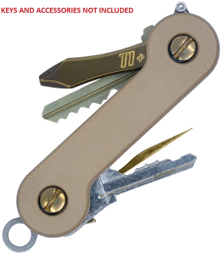 KeyBar Utility Tool Pocket Clip Screws W/Link For Key Fob Up To 12 Keys G10 Body